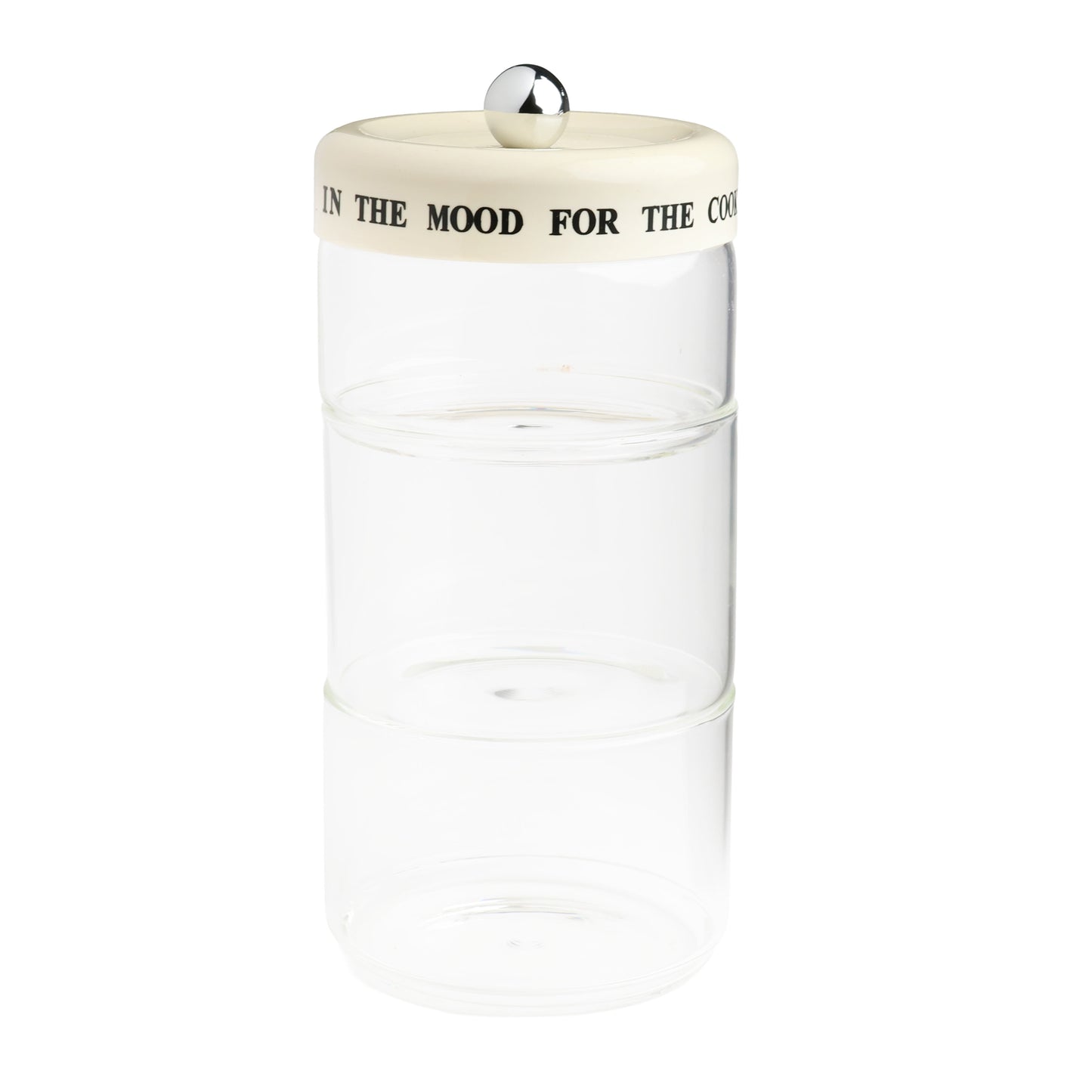 3 Katlı Cam Kavanoz – Kapaklı Mutfak Saklama Kavanozu