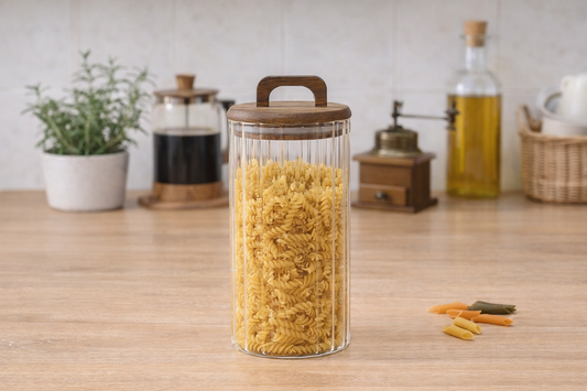 Akasya Kapaklı Cam Kavanoz 1250ML