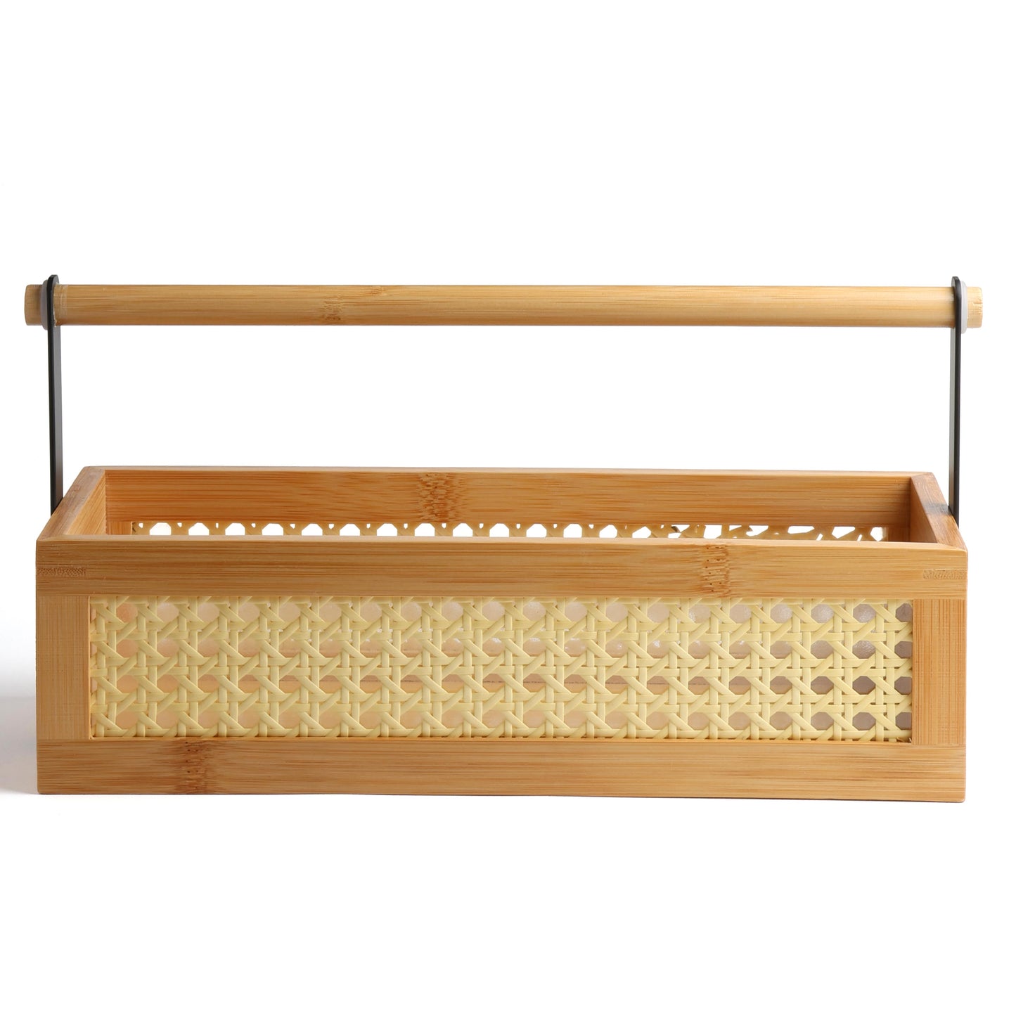 Bambu Hasır Detaylı Mutfak Sepeti